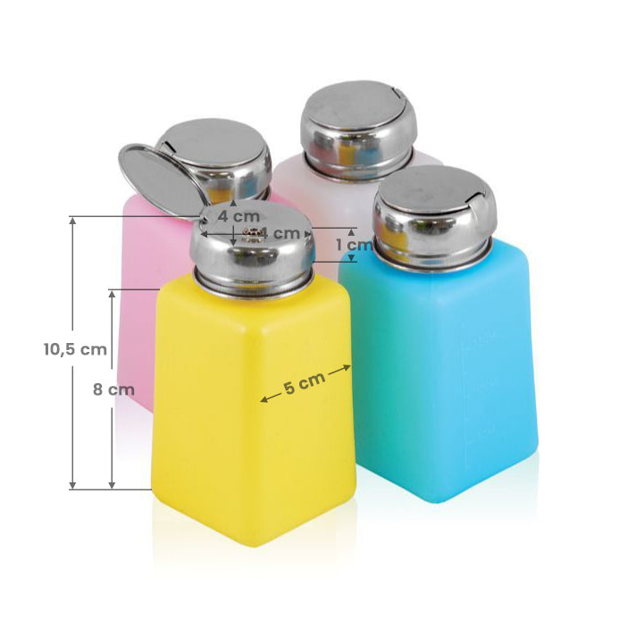 Pumpflaska CHROME 180 ml