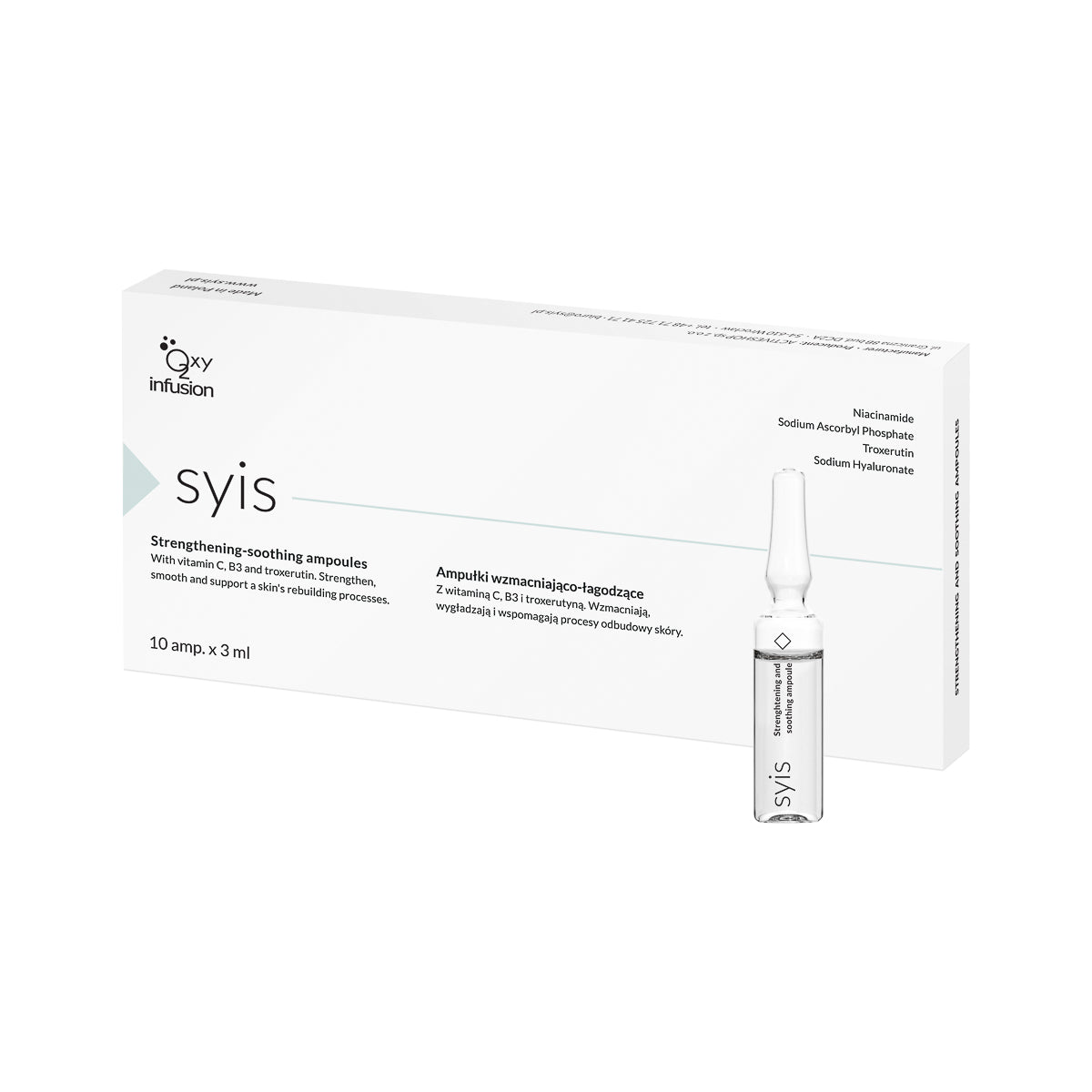 Syis versterkende en verzachtende ampullen voor bloedvaten 10x3 ml