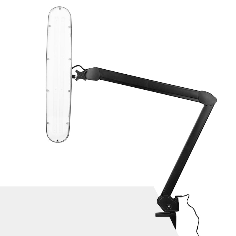 801 Elegant LED-arbejdslampe med standard sort skruestik
