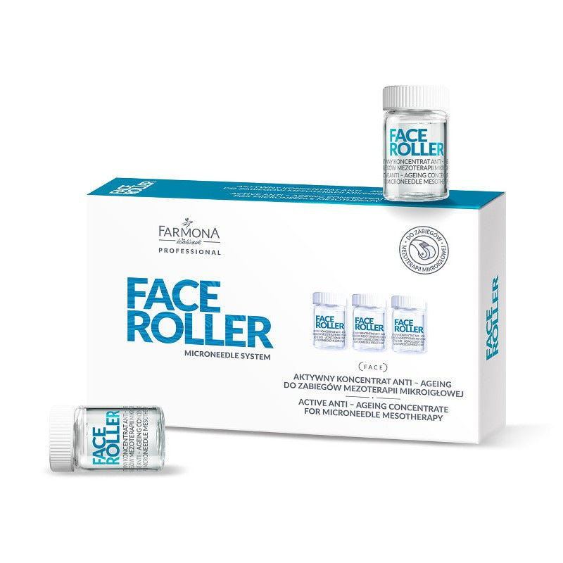 Farmona face roller actief concentraat anti-aging voor micronaald-mesotherapiebehandelingen 5x5ml