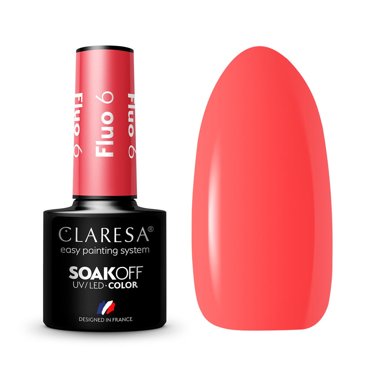 CLARESA Hybride nagellak FLUO 6 -5g