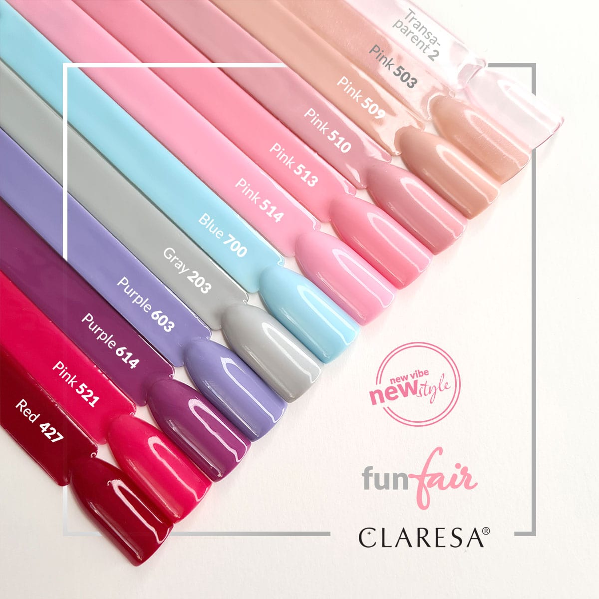 CLARESA Hybride nagellak ROZE 513 -5g