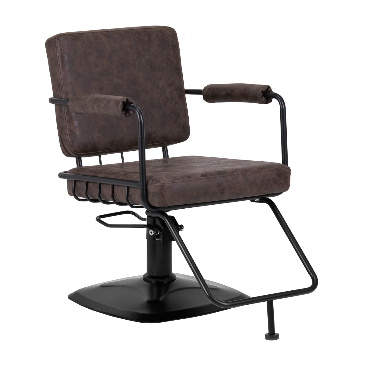 Gabbiano kappersstoel Katania Loft Oud Leer donkerbruin