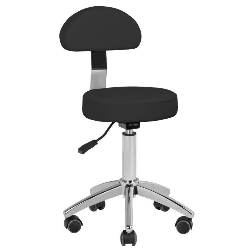 Elektrisk behandlingssäng svart SILLON LUX 273B 3-motor + Arbetsstol 304 svart