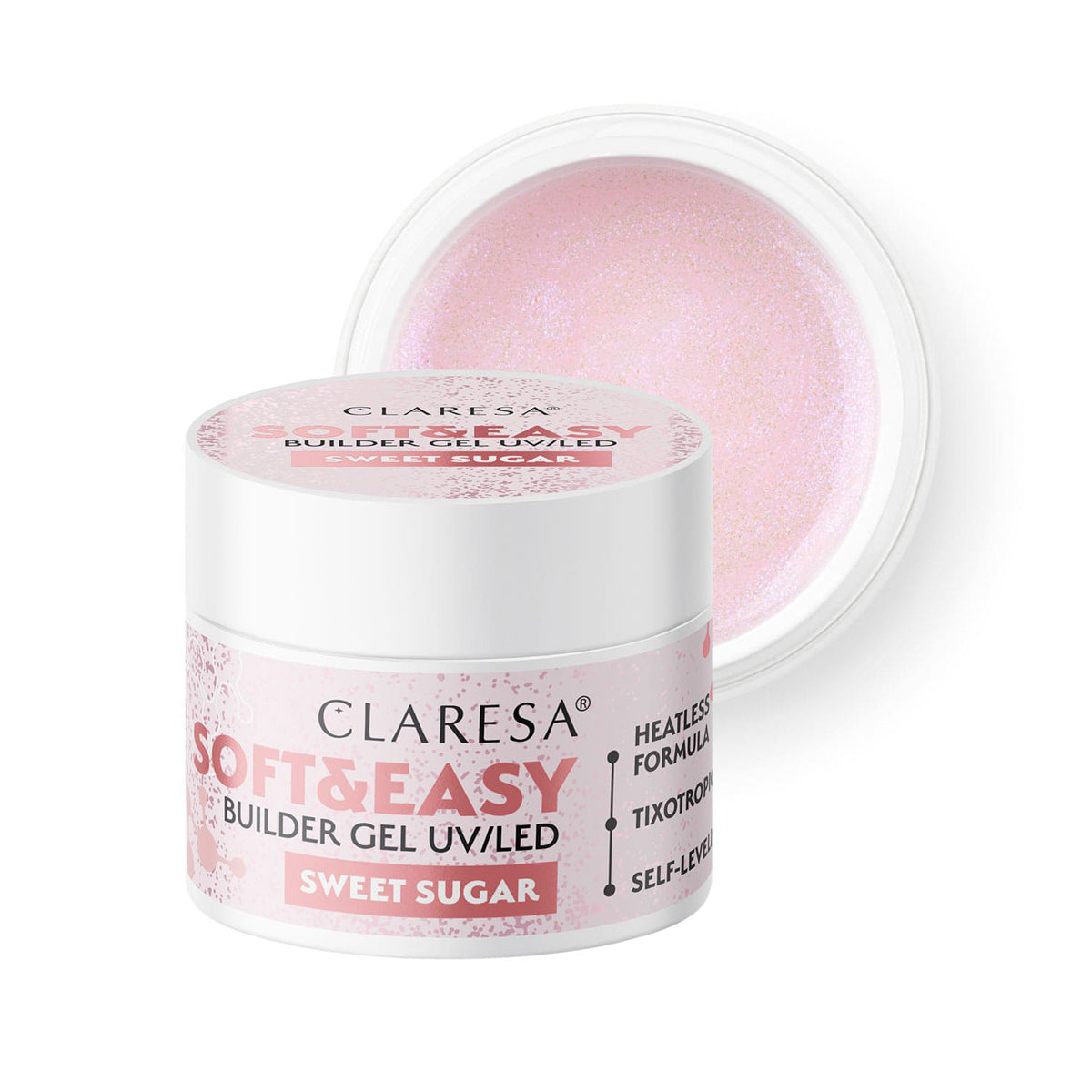 Claresa Soft&Easy opbygningsgel sødt sukker 45g