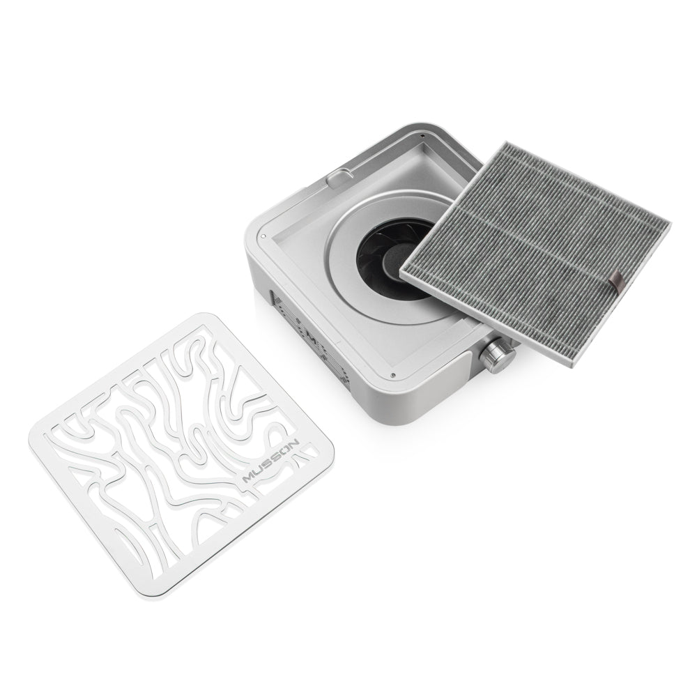 Stofafzuiger MUSSON X2 SILVER 72W professioneel