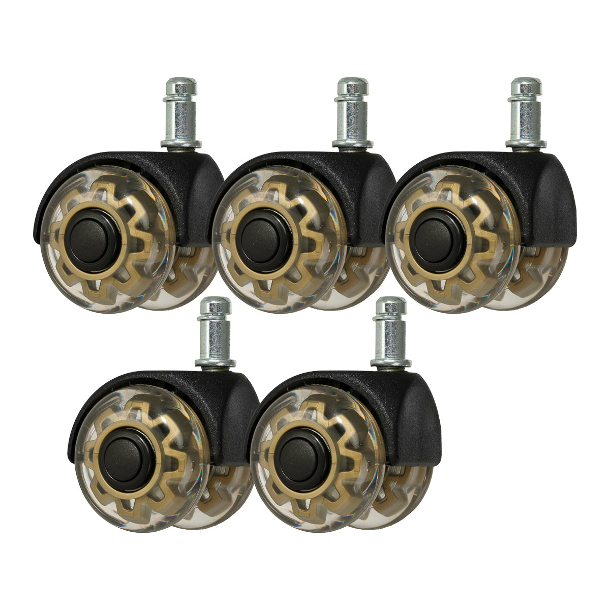 Roll Speed Duo tryk-på-skammel hjul sæt med 5 stk