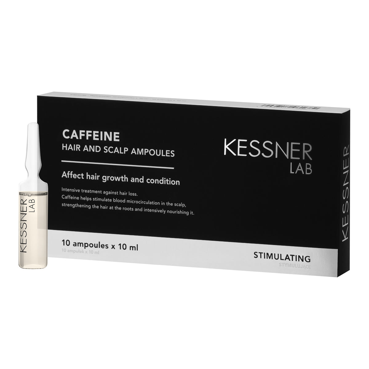 KESSNER LAB Koffeinampuller til hovedbund og hår 10 x 10 ml