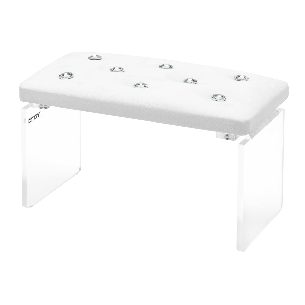 Momo Diamond manicure støttestativ Velour hvid