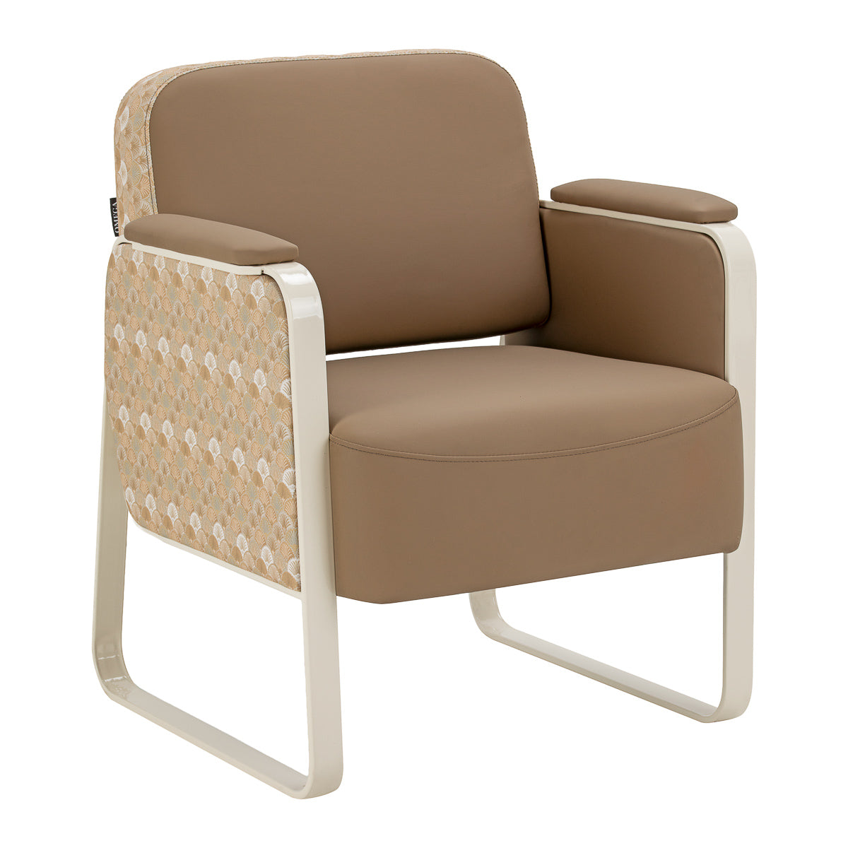 Waiting room stoel Omega Grandeur licht bruin