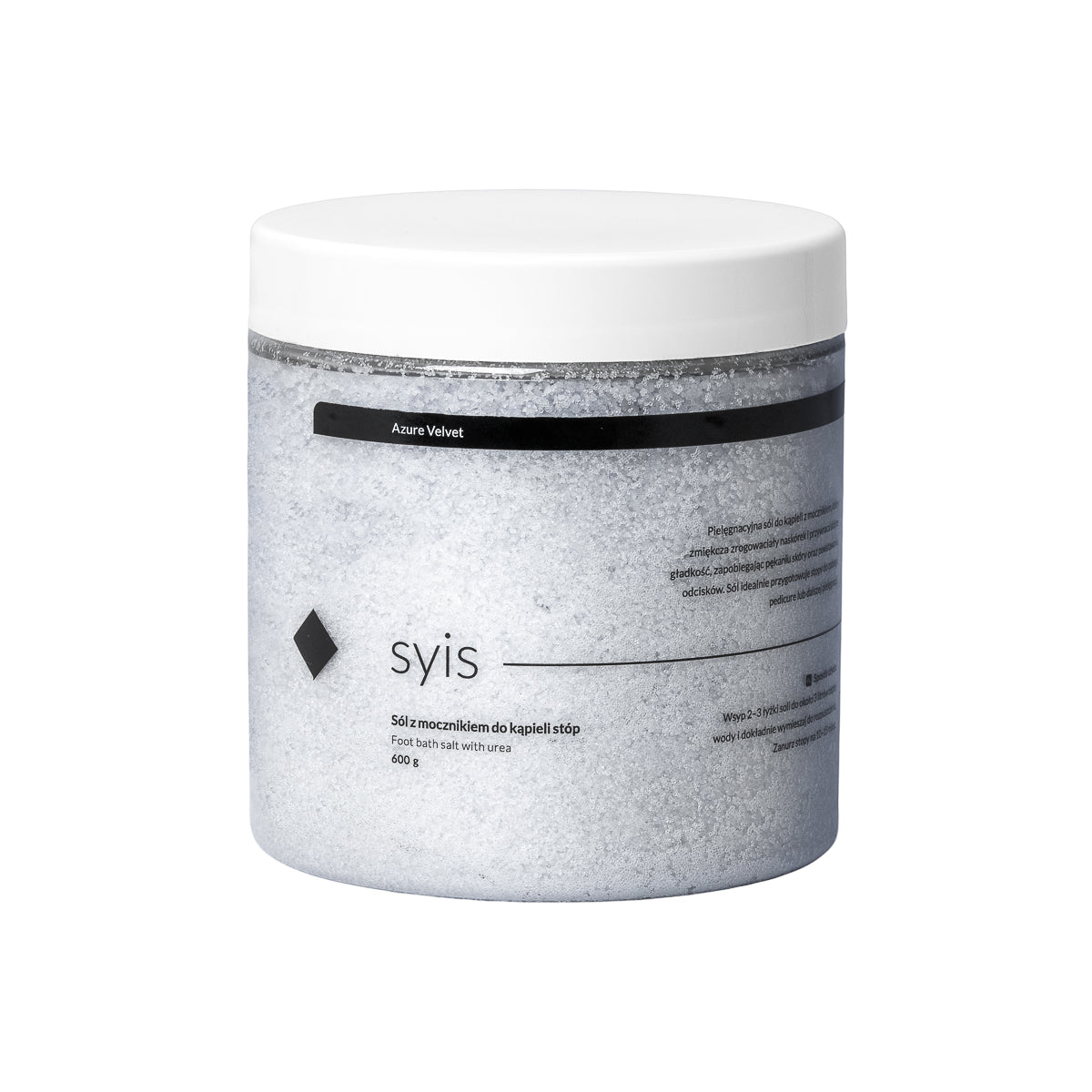 Syis Azure Velvet – lábfürdő só karbamiddal 600 g