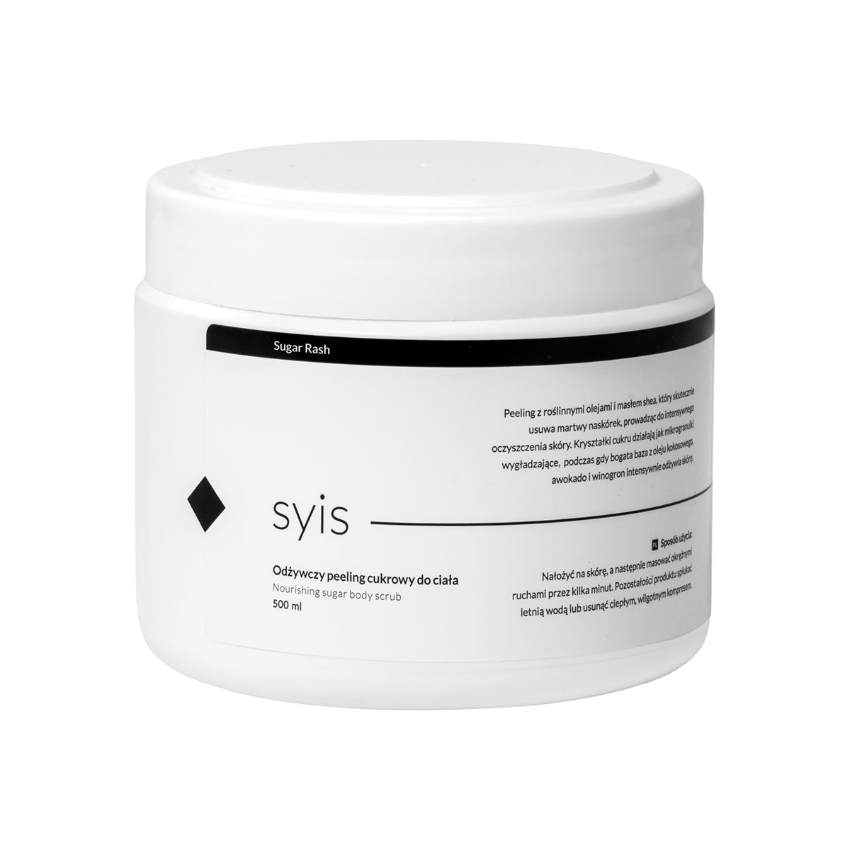 Syis Sugar Rash - Verzorgende suikerscrub voor het lichaam 500 ml