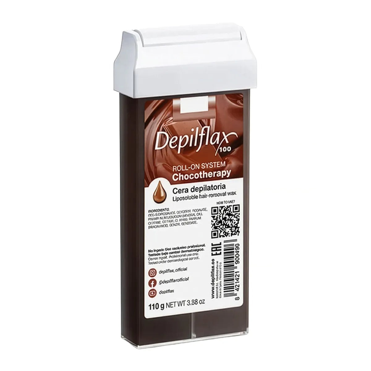 Depilflax 100 Hair Removal Wax Roll-On Chocotherapy 110 g