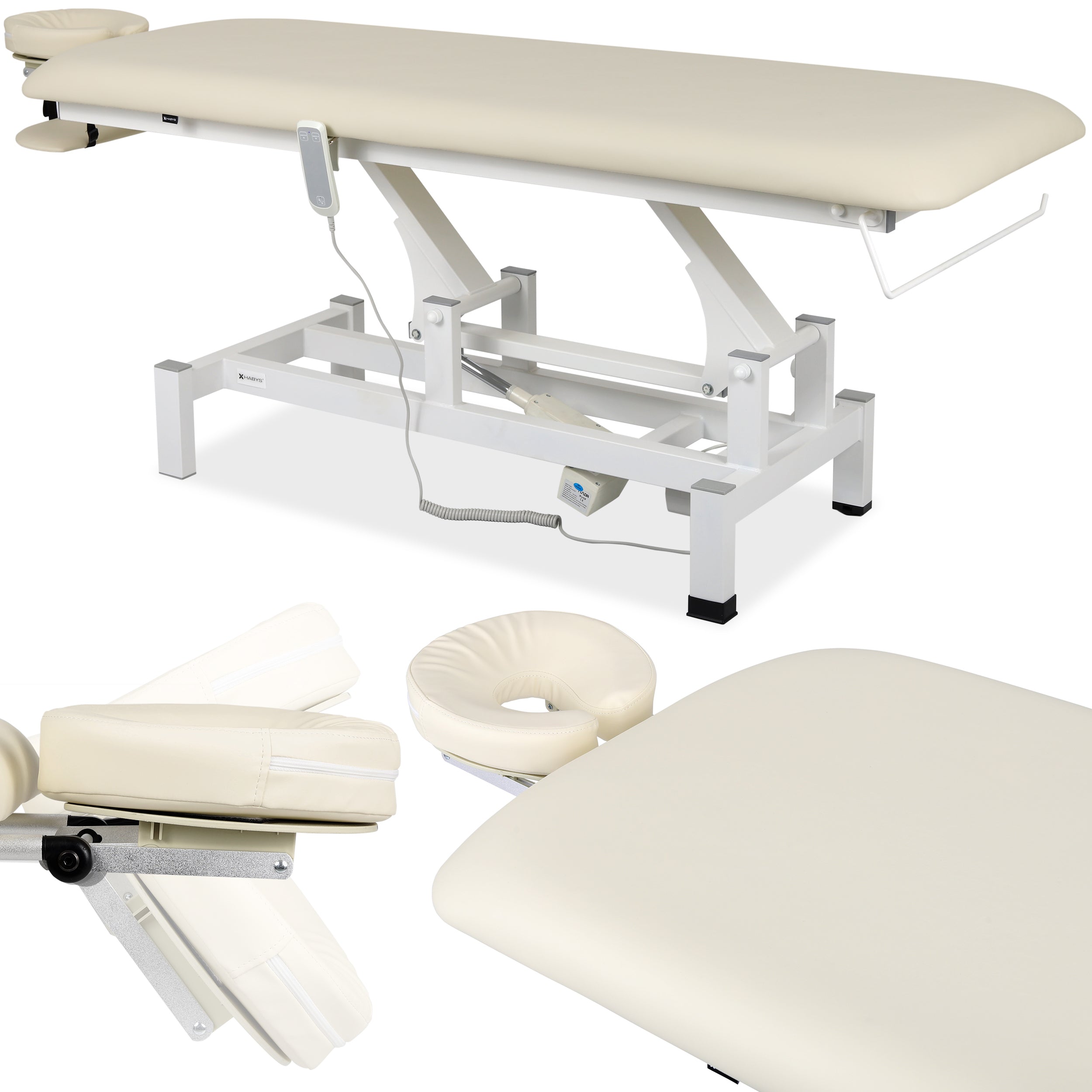 Stationary massage table Fortis 1 Ivory