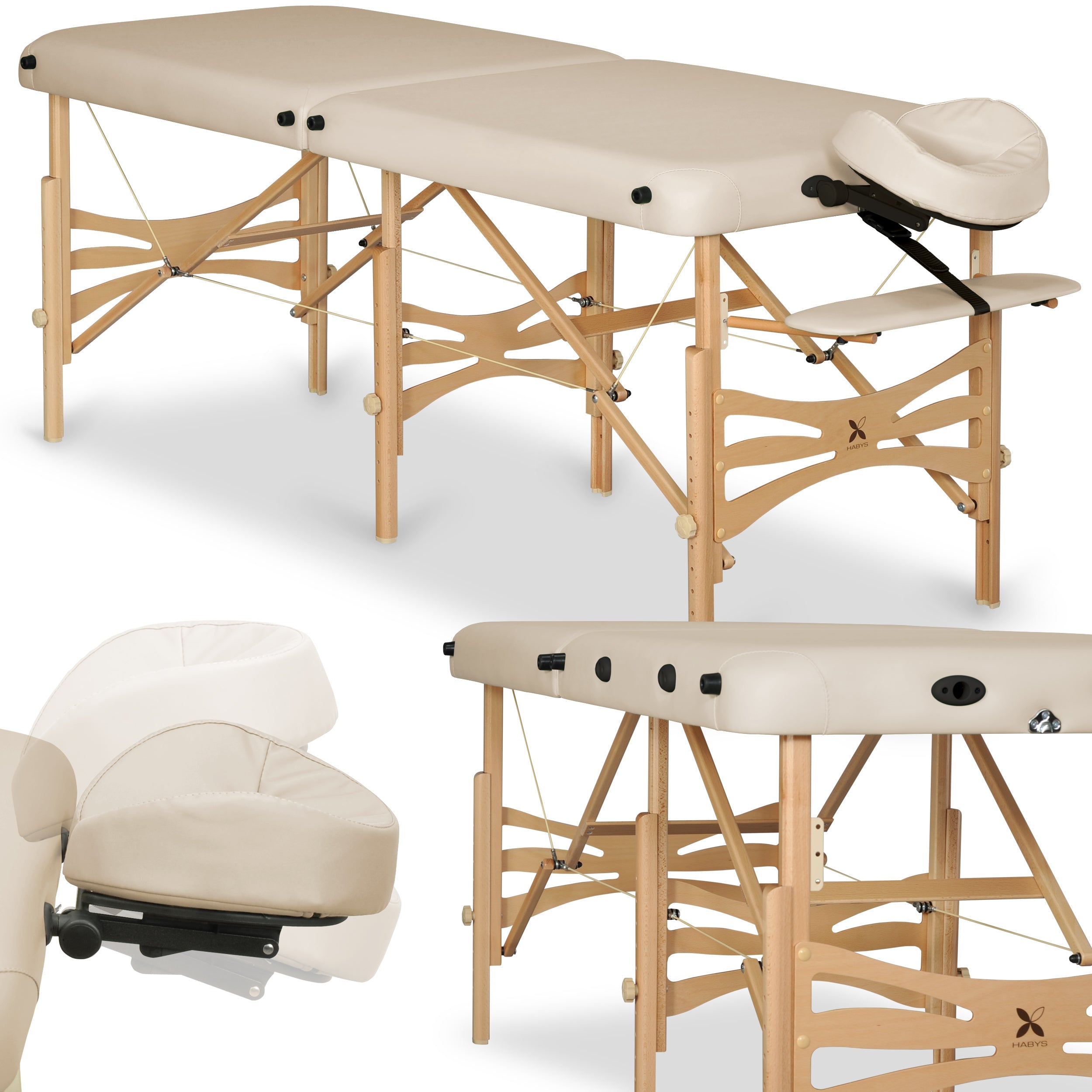 Massagetafel Alba 70 Vinyl Flex K033, beige