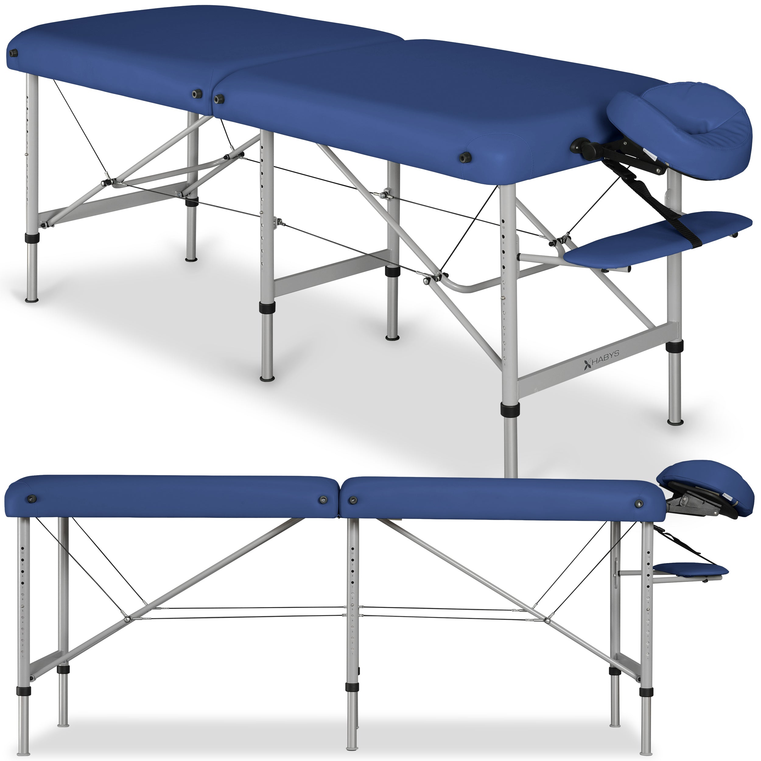 Massagetafel Medmal Alu 70 Vinyl Flex K012, Marineblauw
