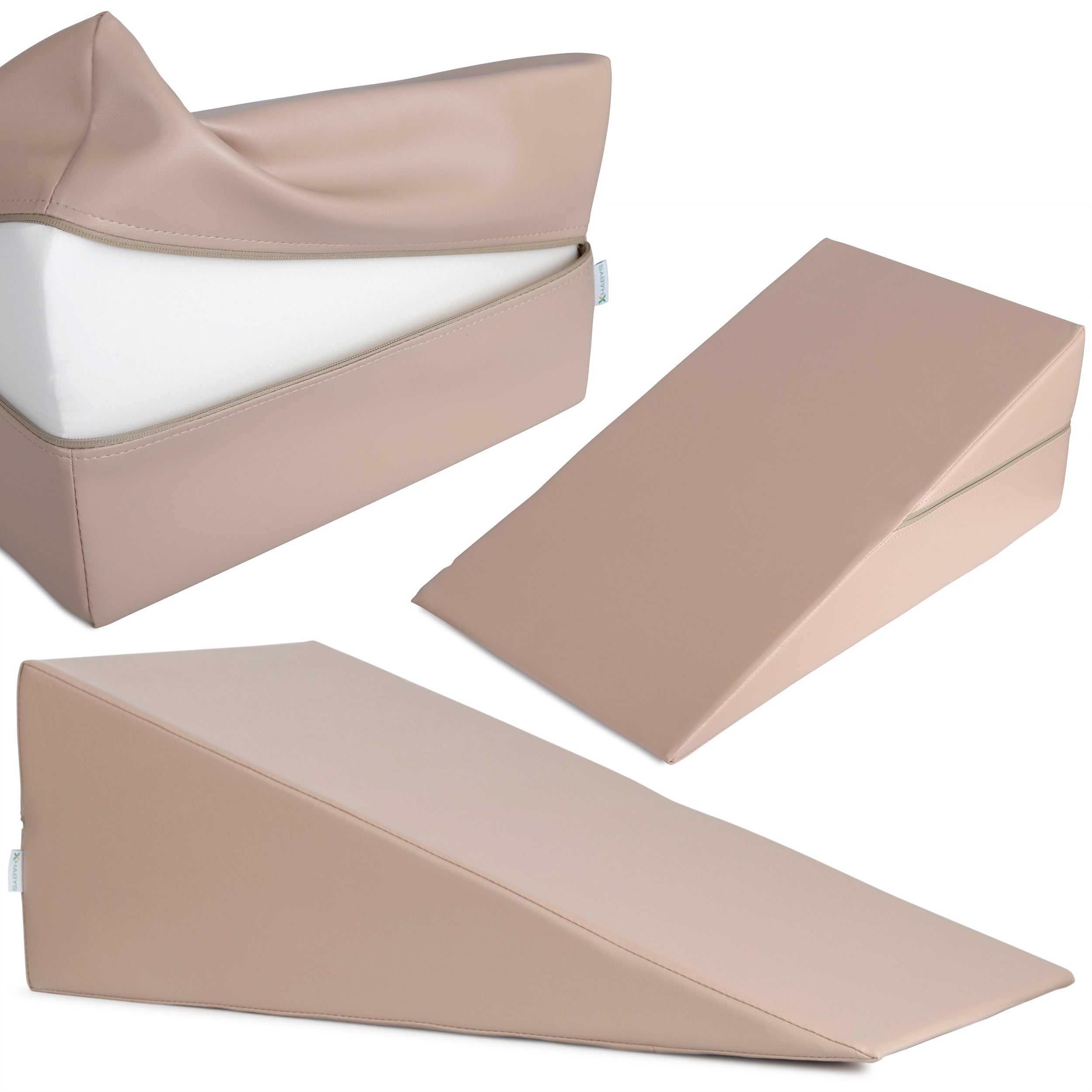 Wigvormig kussen 70x40x25 K033, Beige