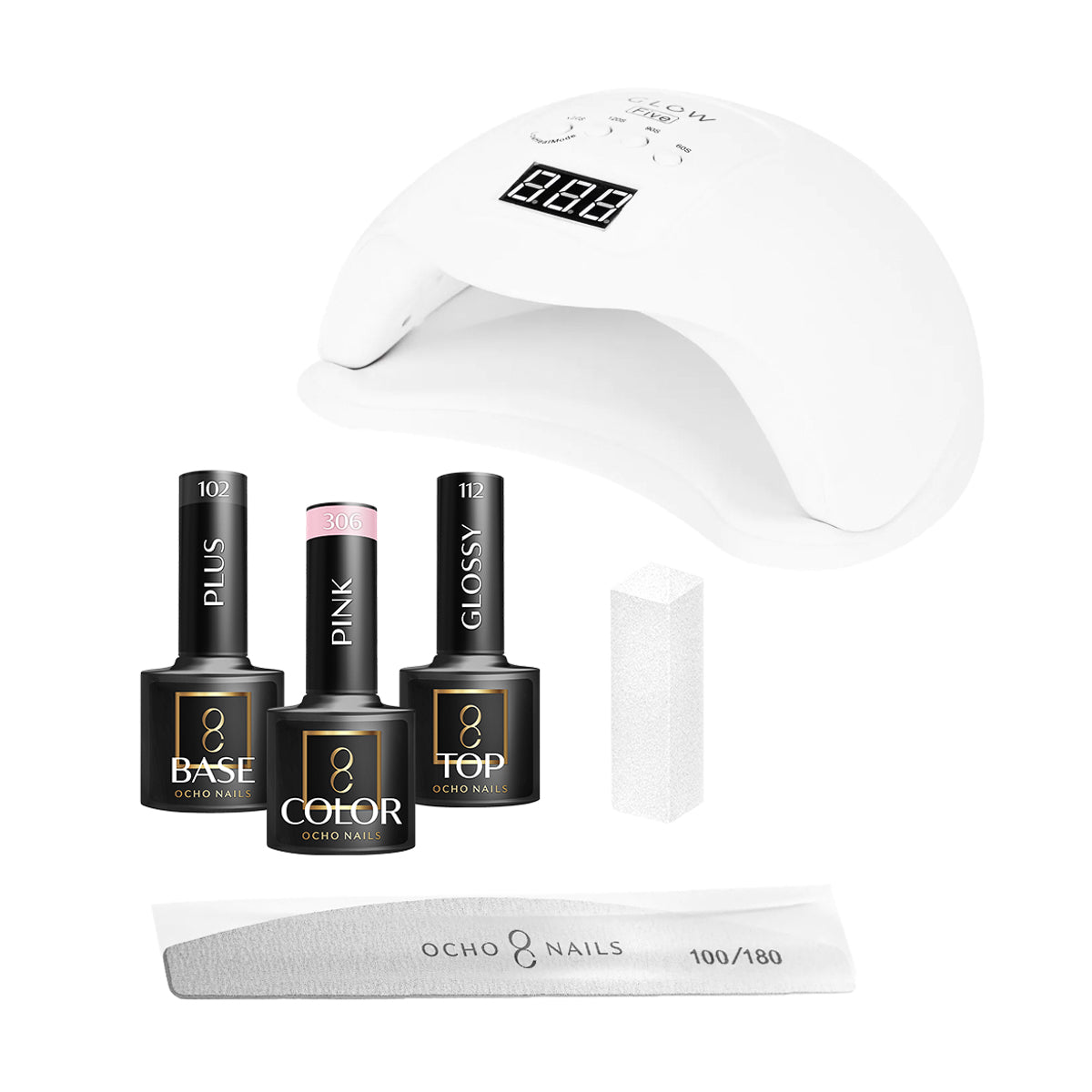 OCHO NAILS hybrid startsæt 8