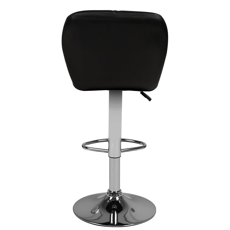 Bar stool m06 quilted adjustable black