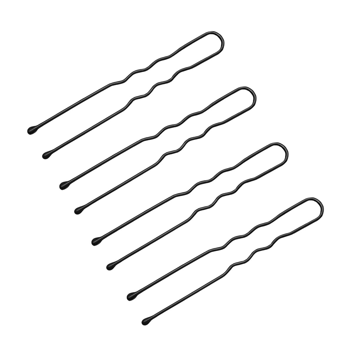 Hairdressing buns for hair e-63 150 pcs 4.9 cm black