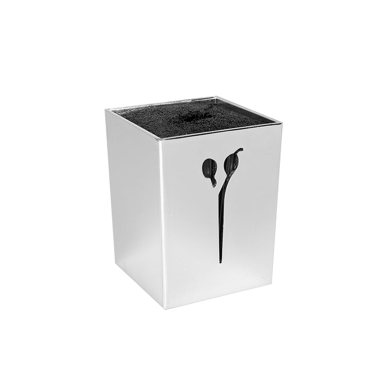 Silver scissors stand