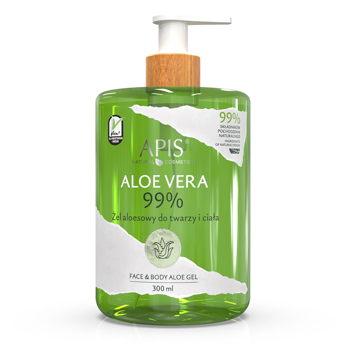 APIS NATURAL ALOË VERA 99% ALOËGEL VOOR GEZICHT EN LICHAAM 300 ML