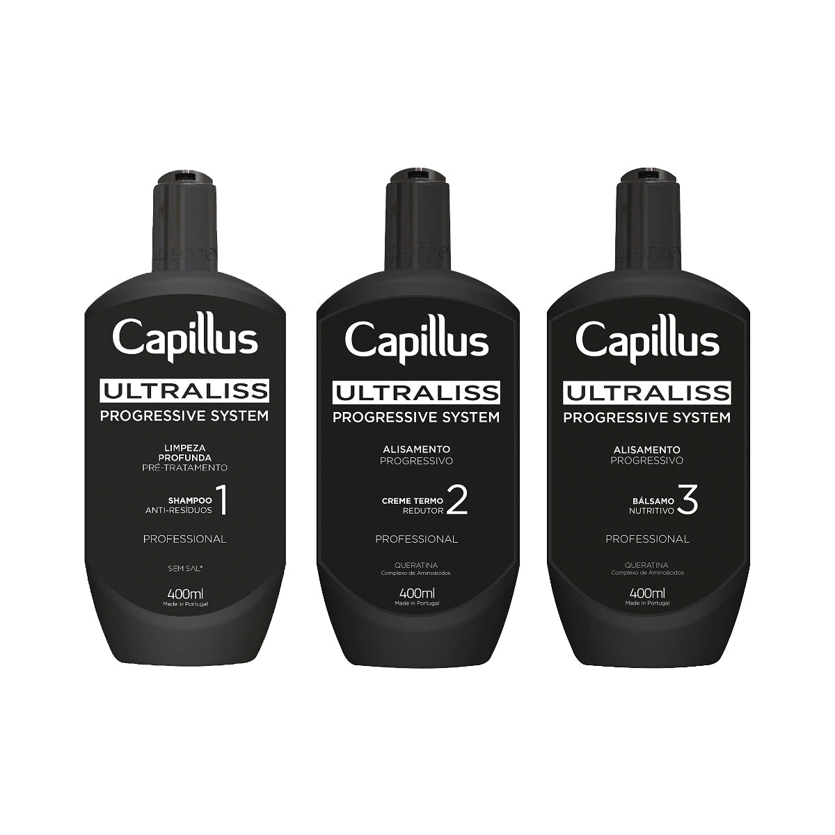 Capillus Ultraliss Nanoplastia, set voor de nanoplastiekbehandeling, 3x400 ml