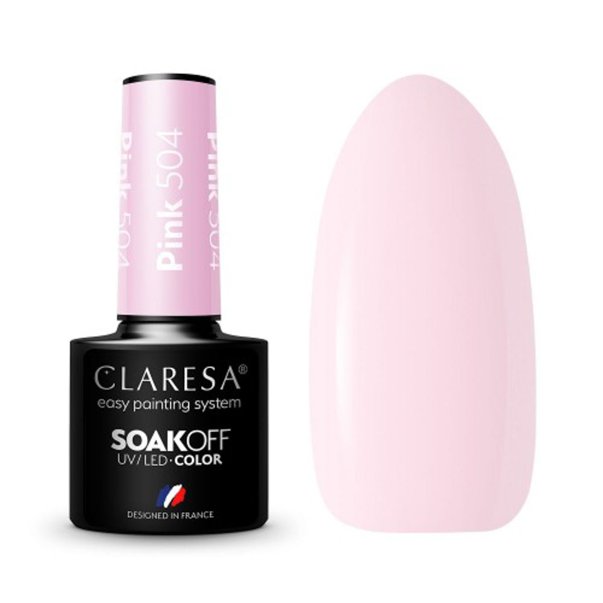 CLARESA Hybrid neglelak PINK 504 -5 g