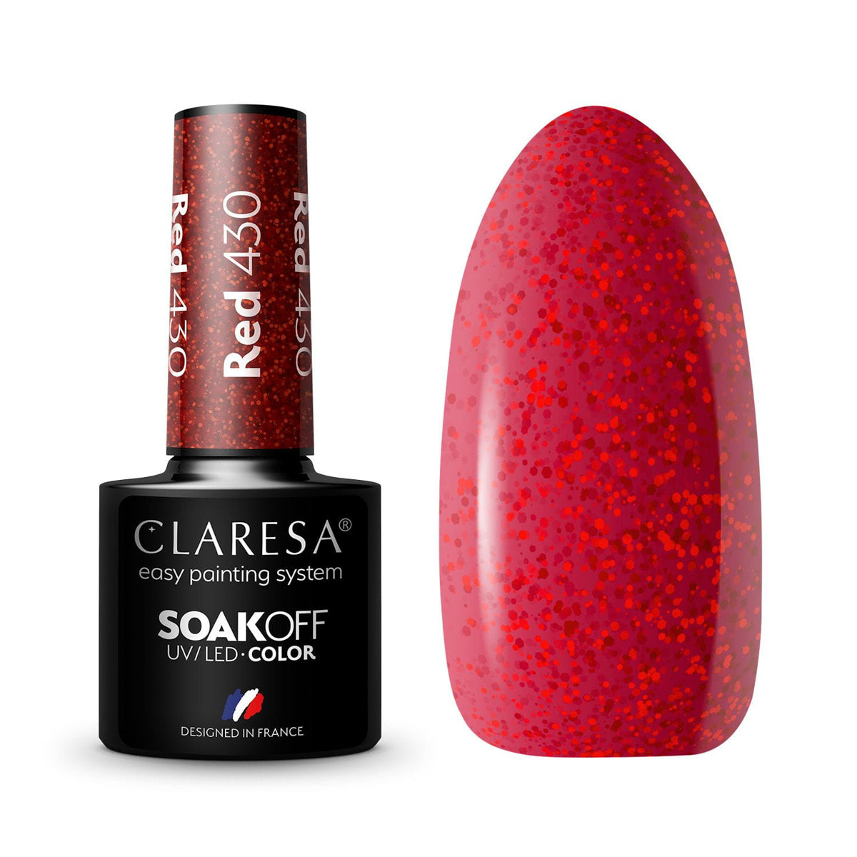 CLARESA Hybride nagellak ROOD 430 -5g